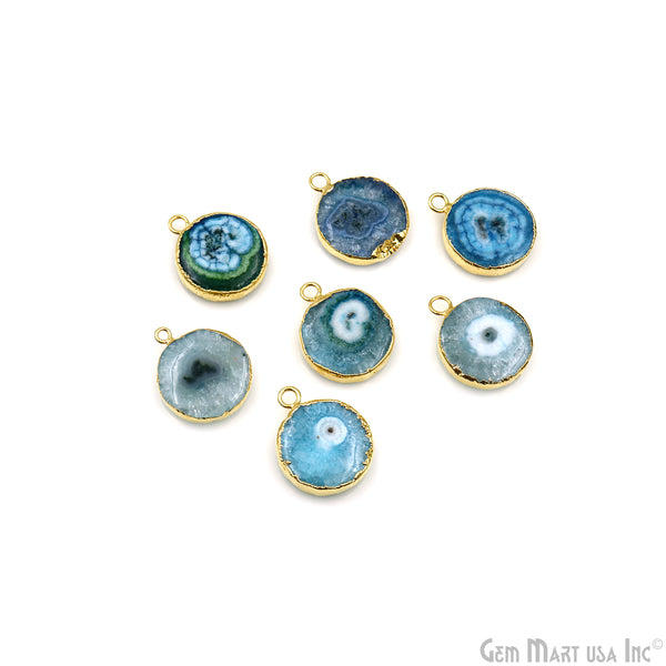 Agate Geode Druzy 25x21mm...