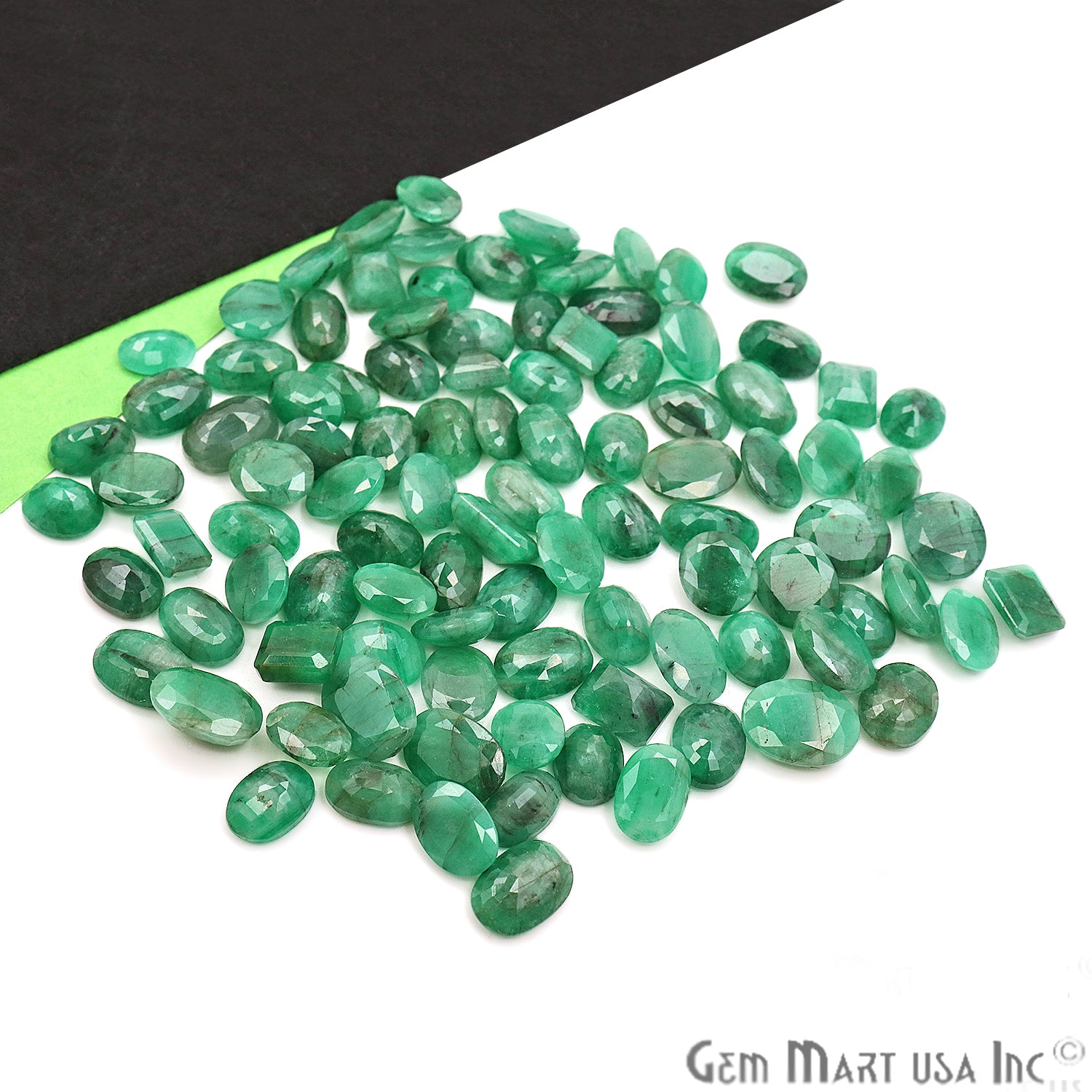 5 cts Emerald 20-10mm May Birthstone Mix Shape Loose Gemstones - GemMartUSA