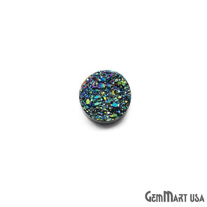 Plain Druzy 10mm Round Shape Loose Cabochon (Pick Your Color)