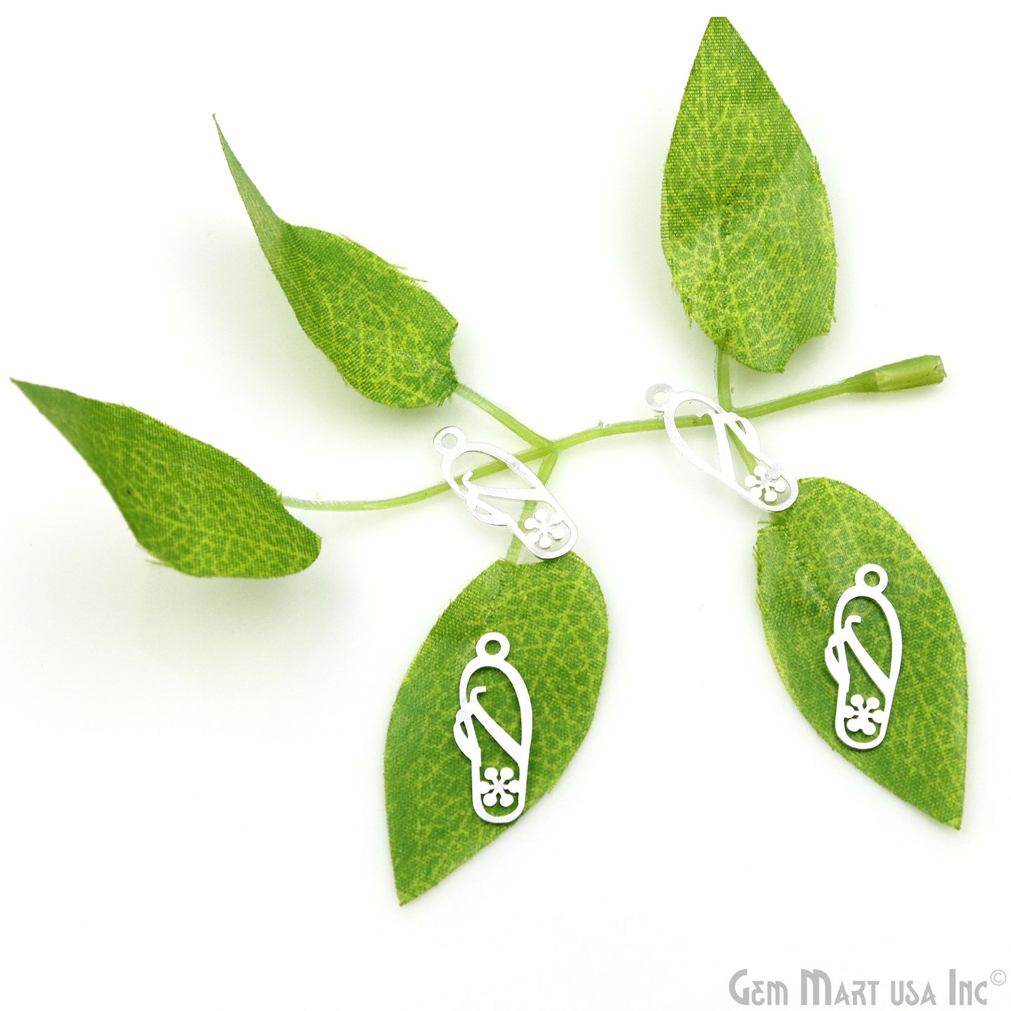 Slipper Shape Metal 23.5x9mm Finding Charm Connector