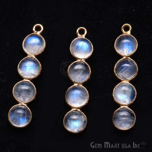 DIY Rainbow Moonstone 31x7mm Chandelier Finding Component (Pick Your Plating) - GemMartUSA