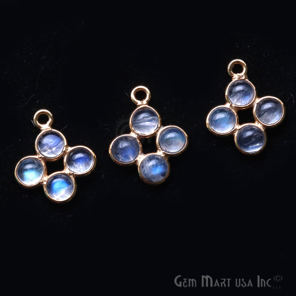 DIY Rainbow Moonstone 15x9mm Single Bail Chandelier Finding Component (Pick Your Metal) - GemMartUSA