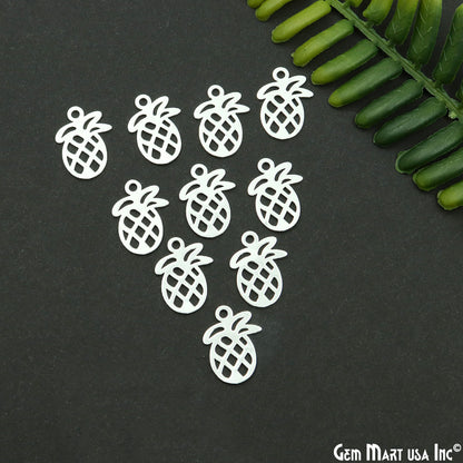 Pineapple Shape Metal 20x14.5mm Filigree Finding Charm Connector