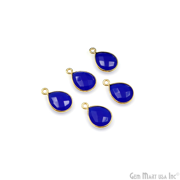 Blue Chalcedony Gemstone Pears...