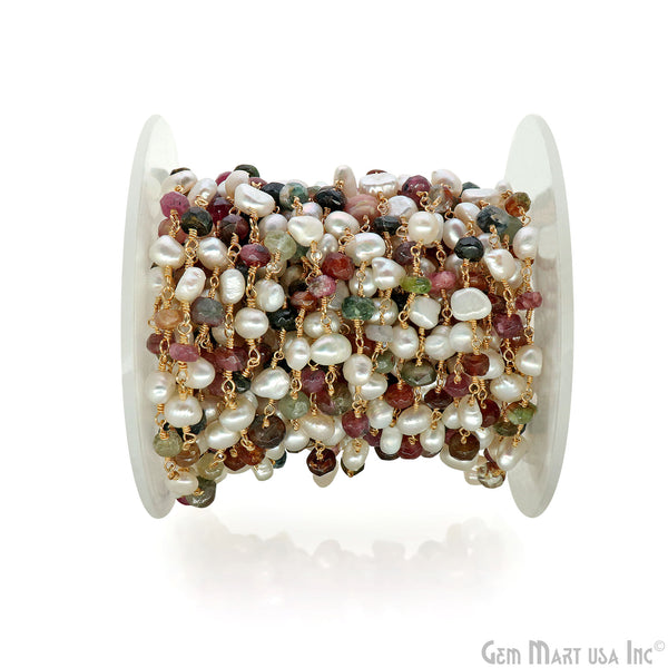 Multi Tourmaline & Freshwater...