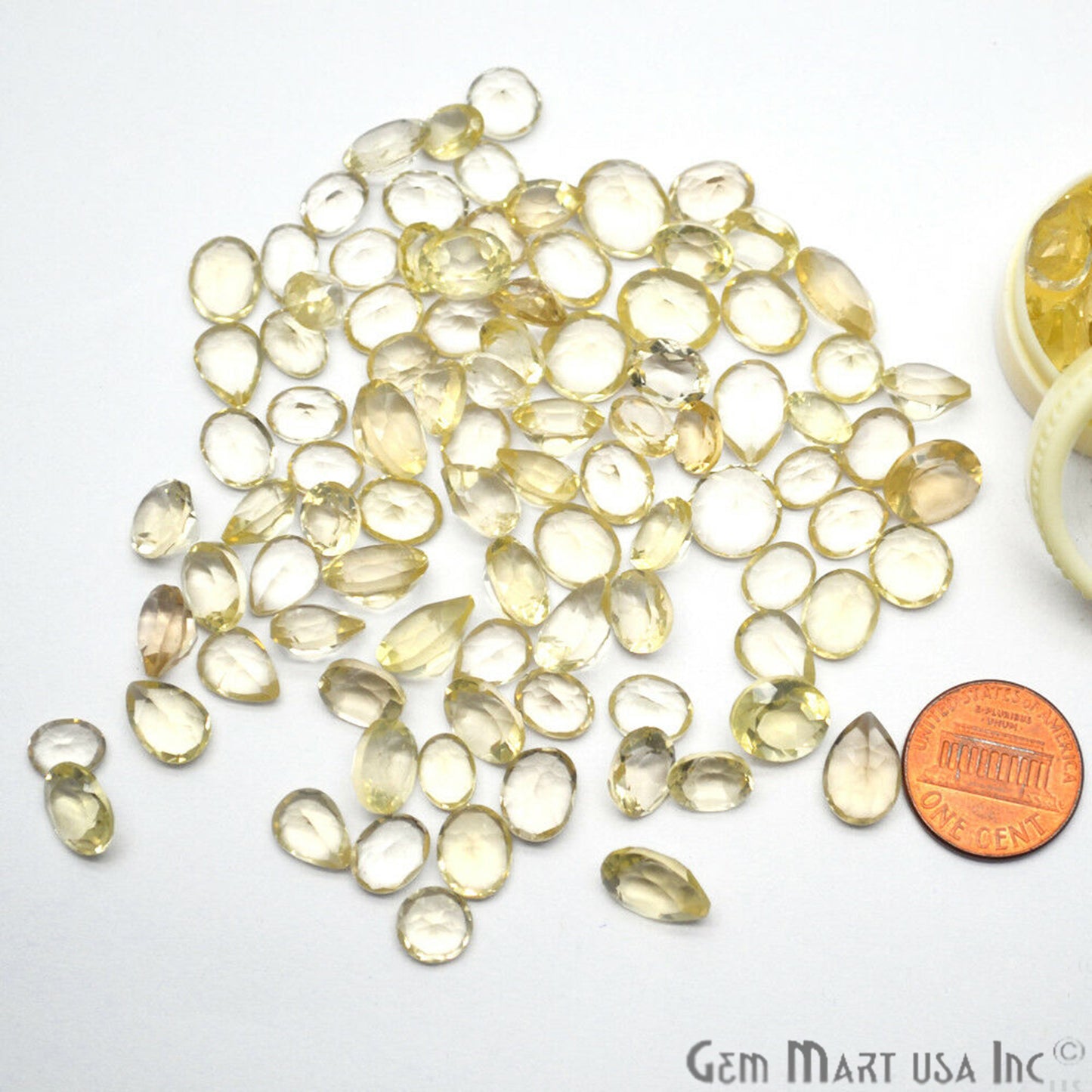 50 Carat Lemon Topaz Mix Shape Wholesale Loose Gemstones - GemMartUSA