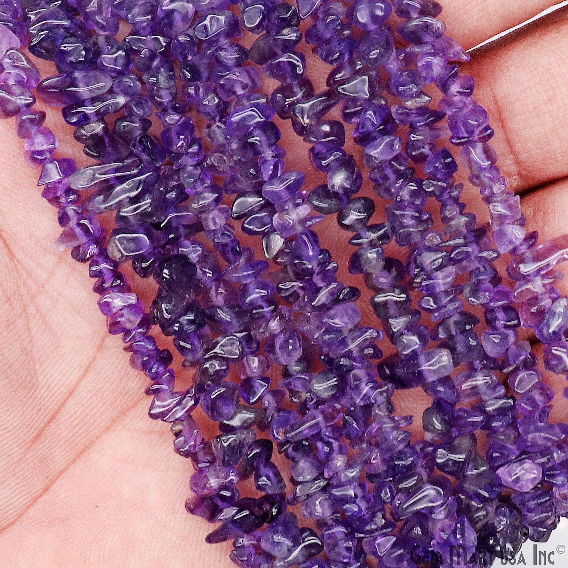 Natural Amethyst chip Gemstone stone beads 1 full strand 34 inch Wholesale Price (CHAA-70001) (762203930671)