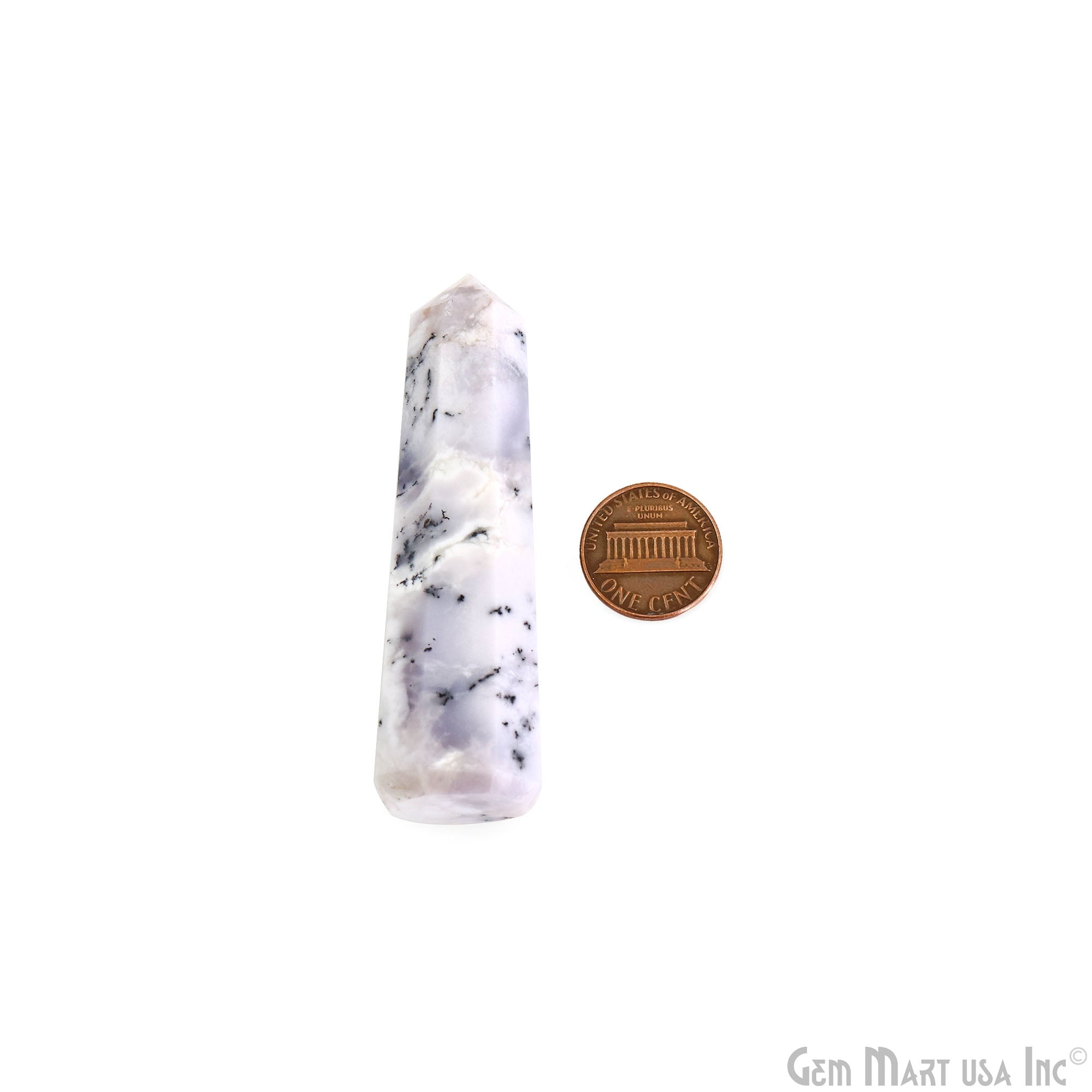 Dendrite Opal Gemstone Jumbo Tower Crystal Tower Obelisk Healing Meditation Gemstones 2-3 Inch