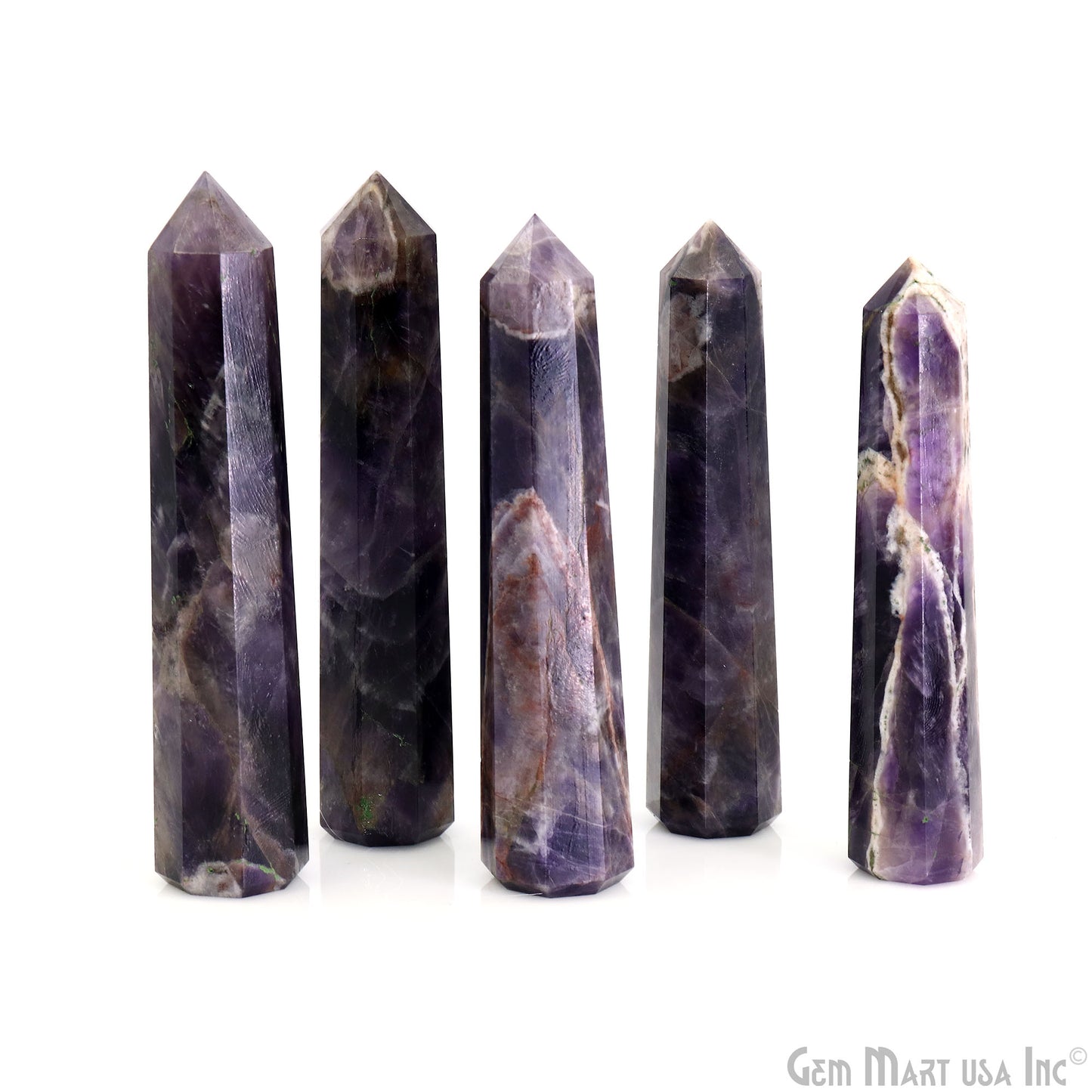 Amethyst Gemstone Jumbo Tower Crystal Tower Obelisk Healing Meditation Gemstones 4-5 Inch