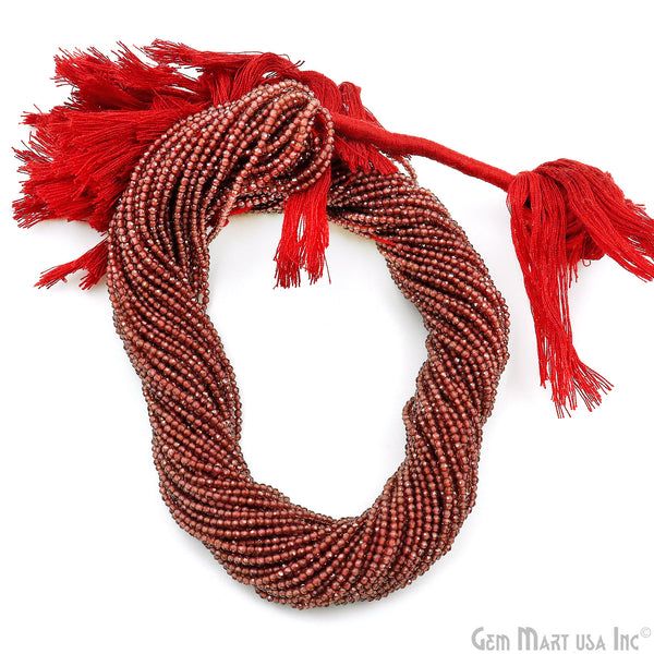 Garnet Rondelle Beads, 13...