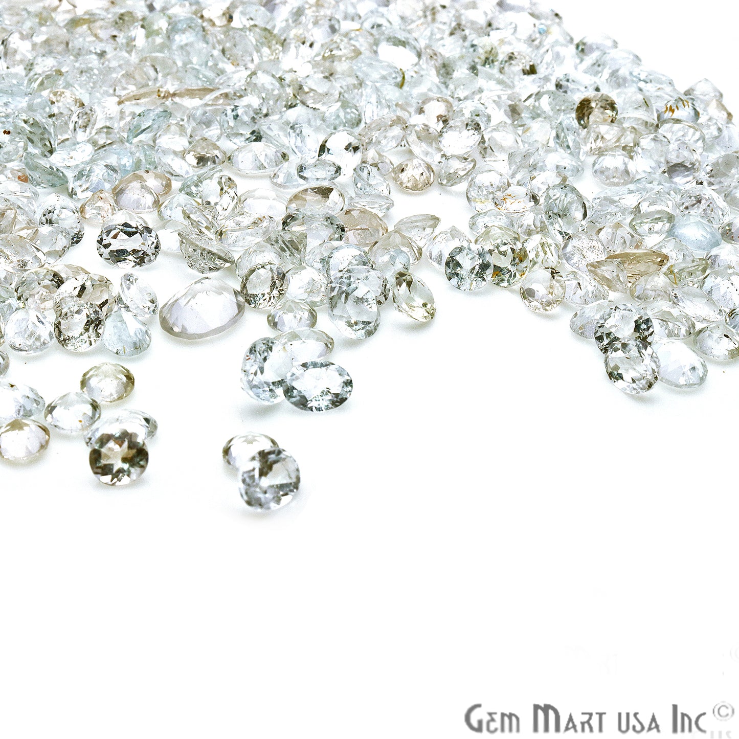 Natural White Topaz Mix Shape Loose Gemstones,Precious Stones - GemMartUSA