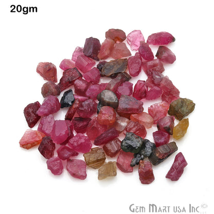 0.71oz Lot Multi Tourmaline Rough Tiny Loose Birth Gemstone - GemMartUSA