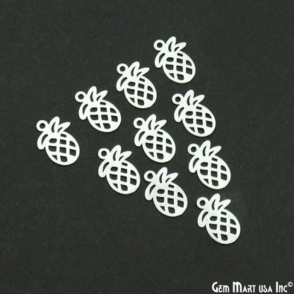 Pineapple Shape Metal 20x14.5mm Filigree Finding Charm Connector