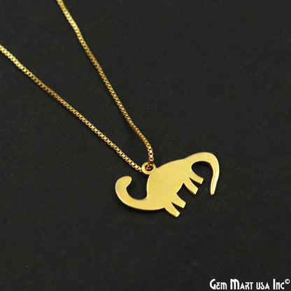 Dinosaur Charm Laser Finding Gold Plated Charm For Bracelets & Pendants