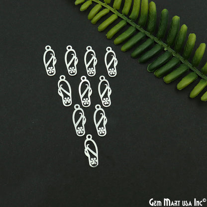 Slipper Shape Metal 23.5x9mm Finding Charm Connector