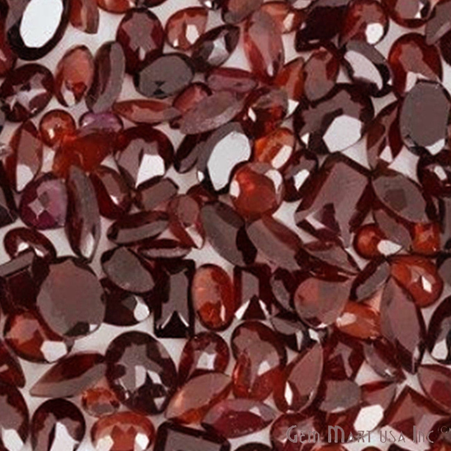 50 Carat Garnet Mix Shape A+ Grade Wholesale Loose Gemstones - GemMartUSA