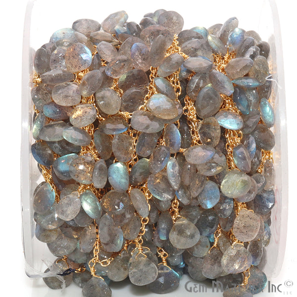 Labradorite Tear Drop Beaded...
