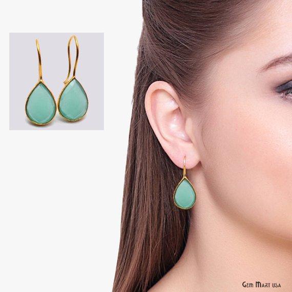 Pear 10x14mm Gemstone Gold...