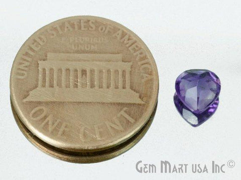 8 pcs Of Amethyst Heart 6mm AA+ Quality, Amazing Luster, Amethyst (AM-80011) - GemMartUSA