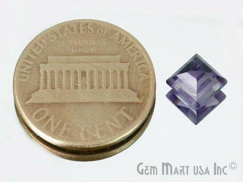Amethyst Stone Loose Square Shape, Amethyst Gemstone, Amethyst Jewelry, DIY Jewelry (AM-80014) - GemMartUSA