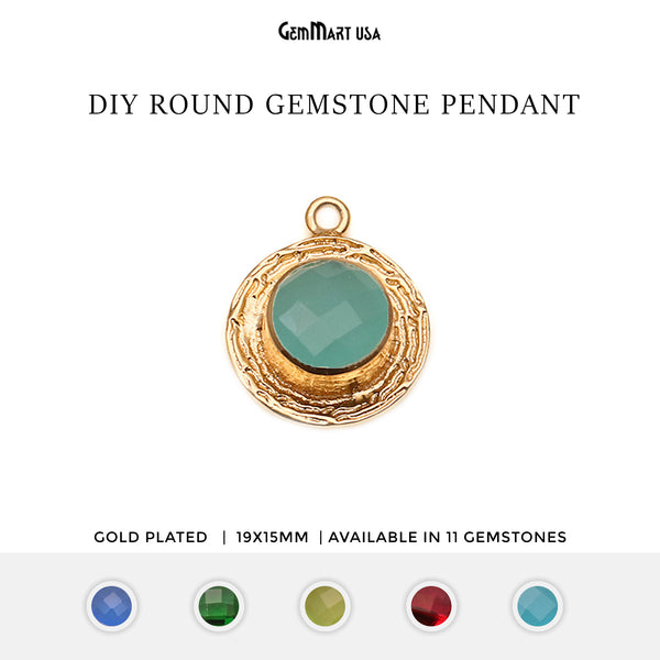 DIY Gemstone Round 19x15mm...