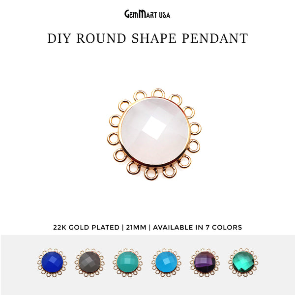 DIY Round Gemstone 21mm...
