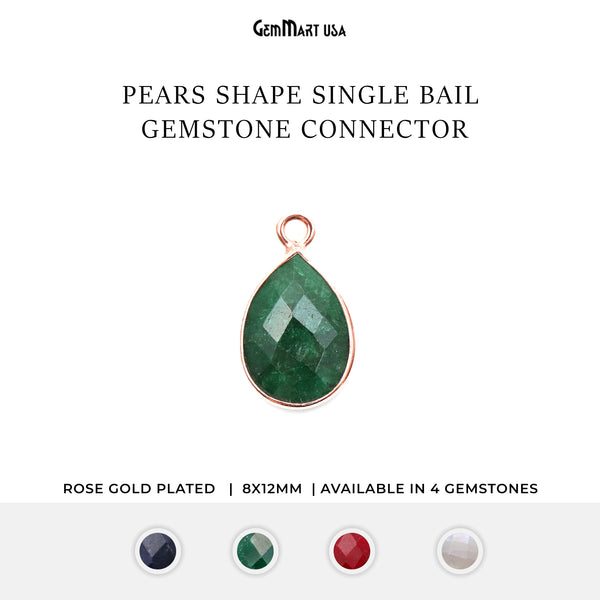 Pear 8x12mm Rose Gold...