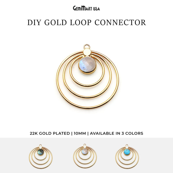 Round Shape Gold Plated...