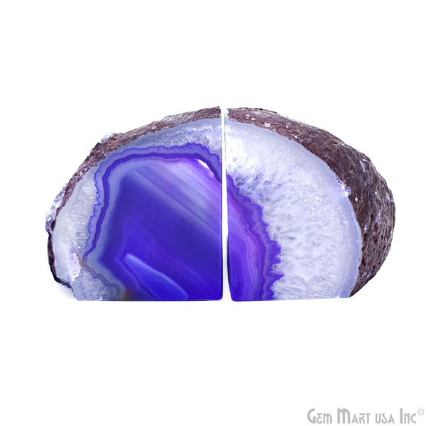 Large Geode Bookend. Purple...
