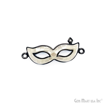 Masquerade Mask Charm Pendant, 28x10mm Mardi Gras Mask Charm