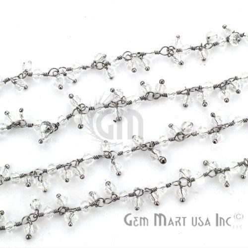 Crystal Faceted Beads Oxidized Beads Cluster Dangle Chains (764150415407)