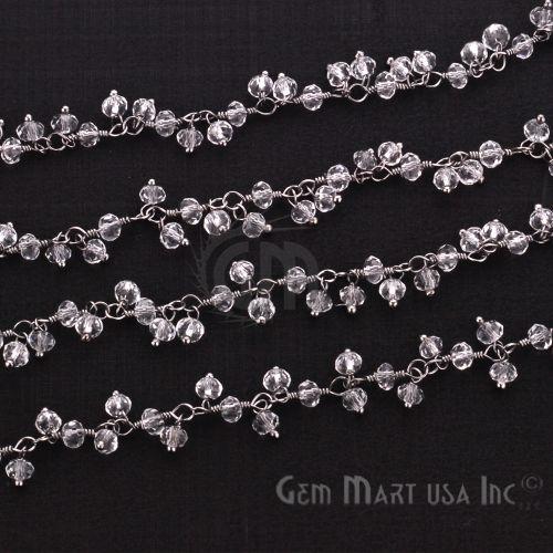 Crystal Faceted Beads Oxidized Beads Cluster Dangle Chains (764150415407)