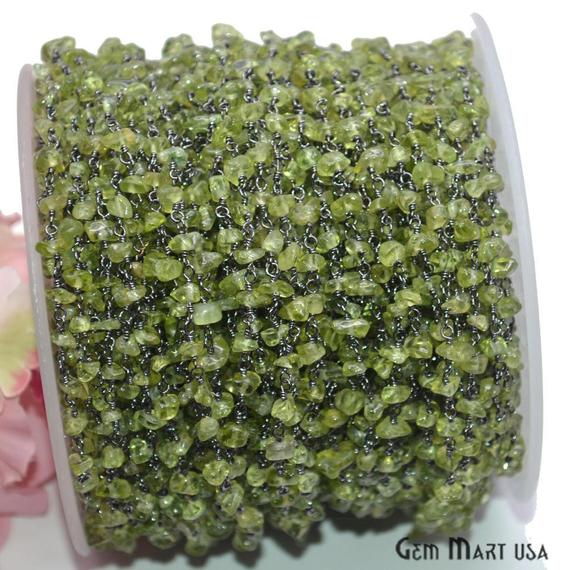Peridot 4-6mm Nugget Chip...