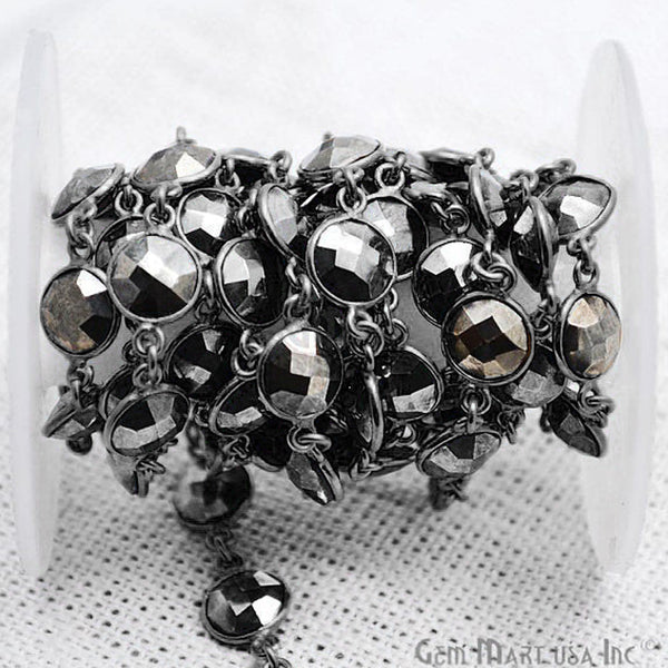 Pyrite Round 8mm Black...
