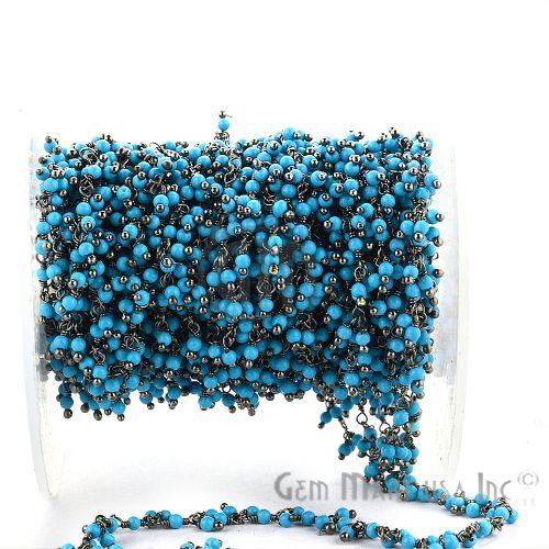Turquoise Faceted Beads Oxidized...