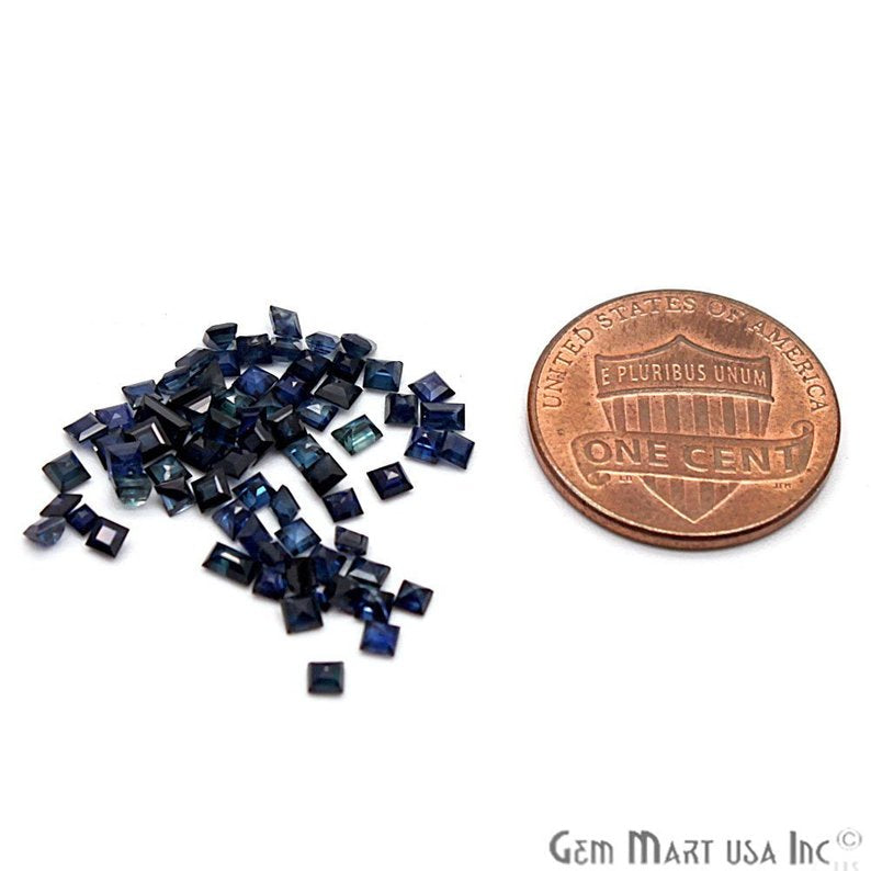 Wholesale Blue Sapphire Square Shape 1.9-2.2mm Loose Gemstones (Pick Your Carat) - GemMartUSA