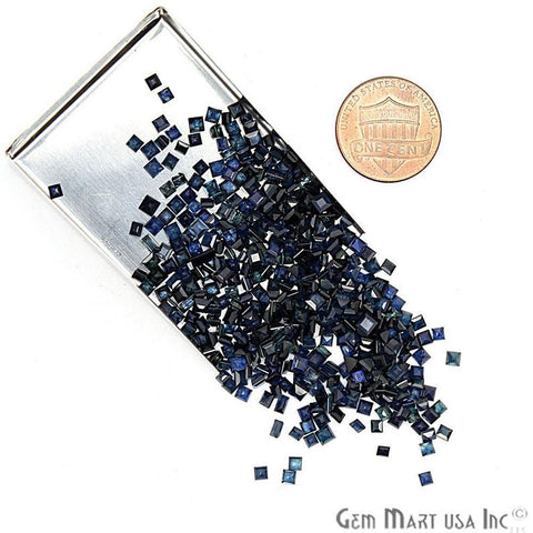 Wholesale Blue Sapphire Square Shape 2.3-3mm Loose Gemstones (Pick Your Carat) - GemMartUSA