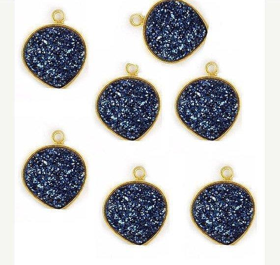 druzy connector beads, druzy connector