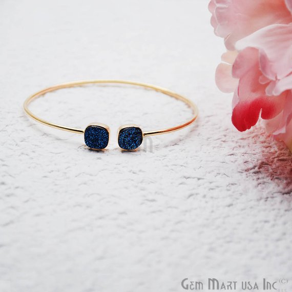 Druzy Gold Plated 8mm...