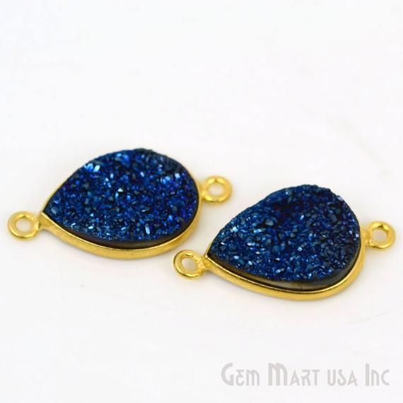 druzy connector beads, druzy connector