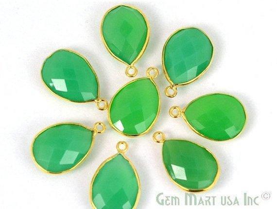 Chrysoprase Chalcedony Pear 12x16mm...