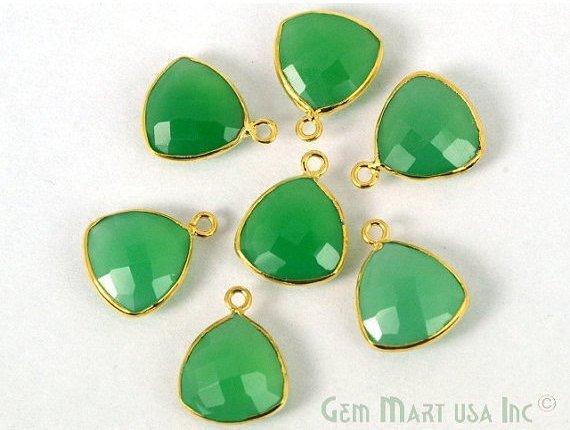 Chrysoprase Chalcedony Trillion 12mm...