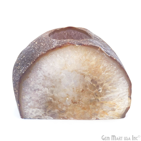 Natural Agate Votive Candle...