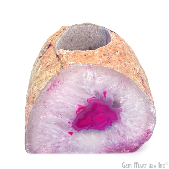 Pink Agate Votive Candle...