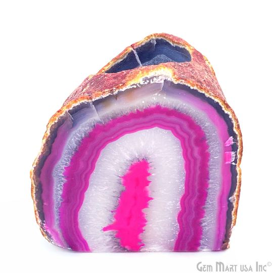 Pink Agate Votive Candle...