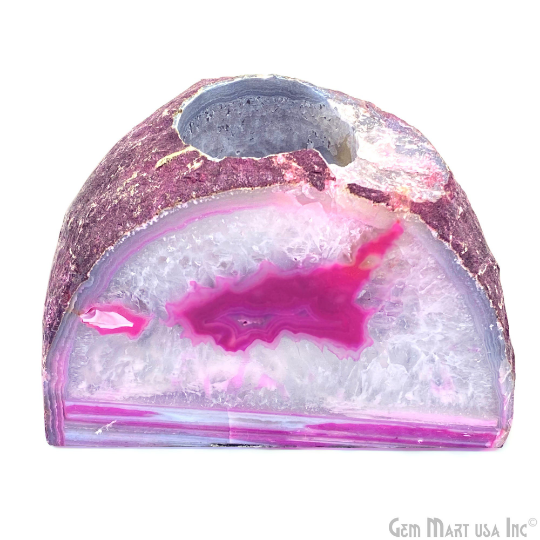 Pink Agate Votive Candle...
