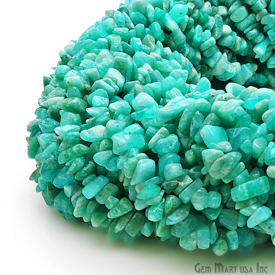 Amazonite Nugget Chip Gemstone Beads Strands - GemMartUSA