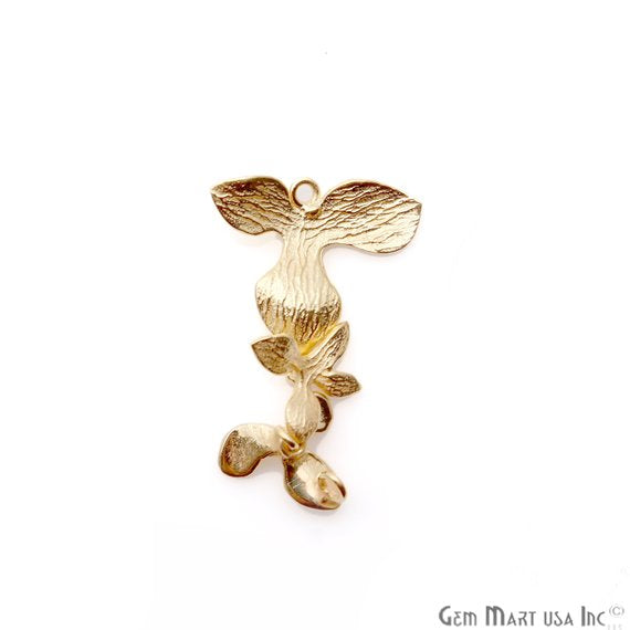 Flower' Shape Gold Vermeil Charm for Bracelet Pendants & Necklace - GemMartUSA