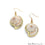 Shell earring, Round Shape, oxidized earrings, gold plated, hook earring (CHPR-50099) - GemMartUSA