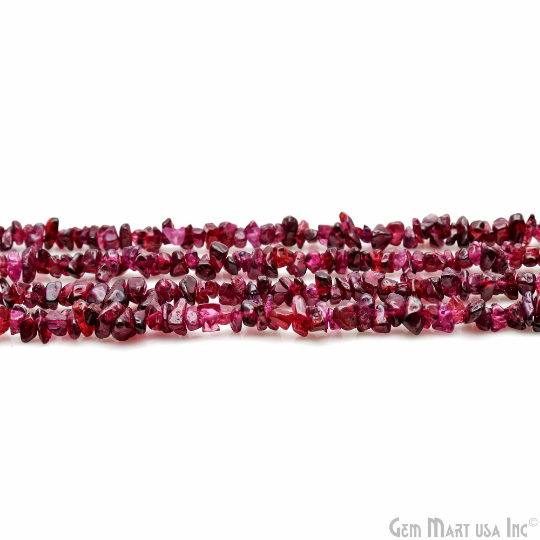 Rhodolite Gemstone Chip Beads Full Strand
